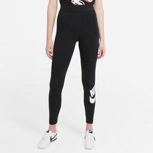 New Nike Women's HIGH-WAISTED LOGO LEGGINGS Size XS CZ8528-010